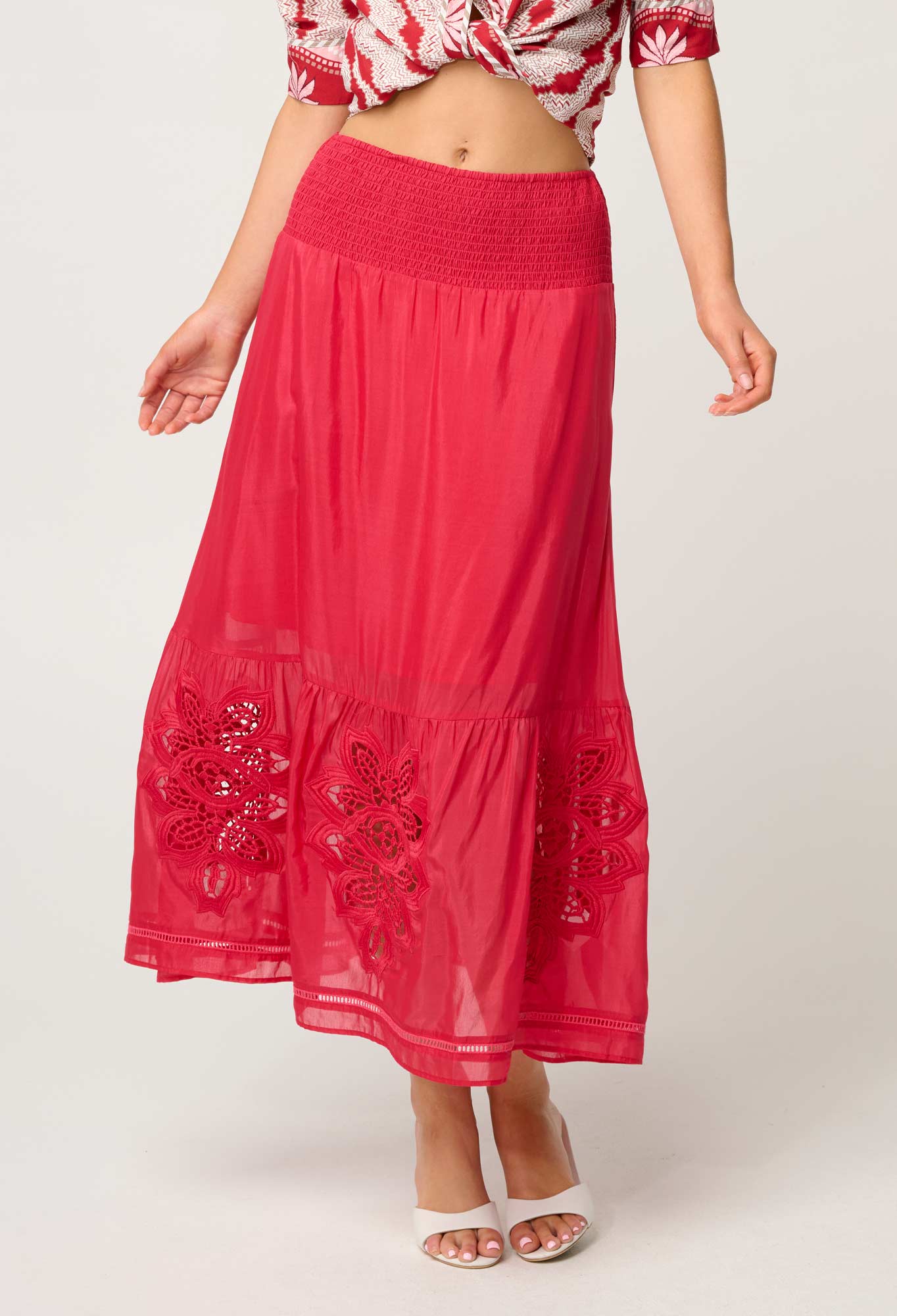 Cordelia Skirt in Ruby