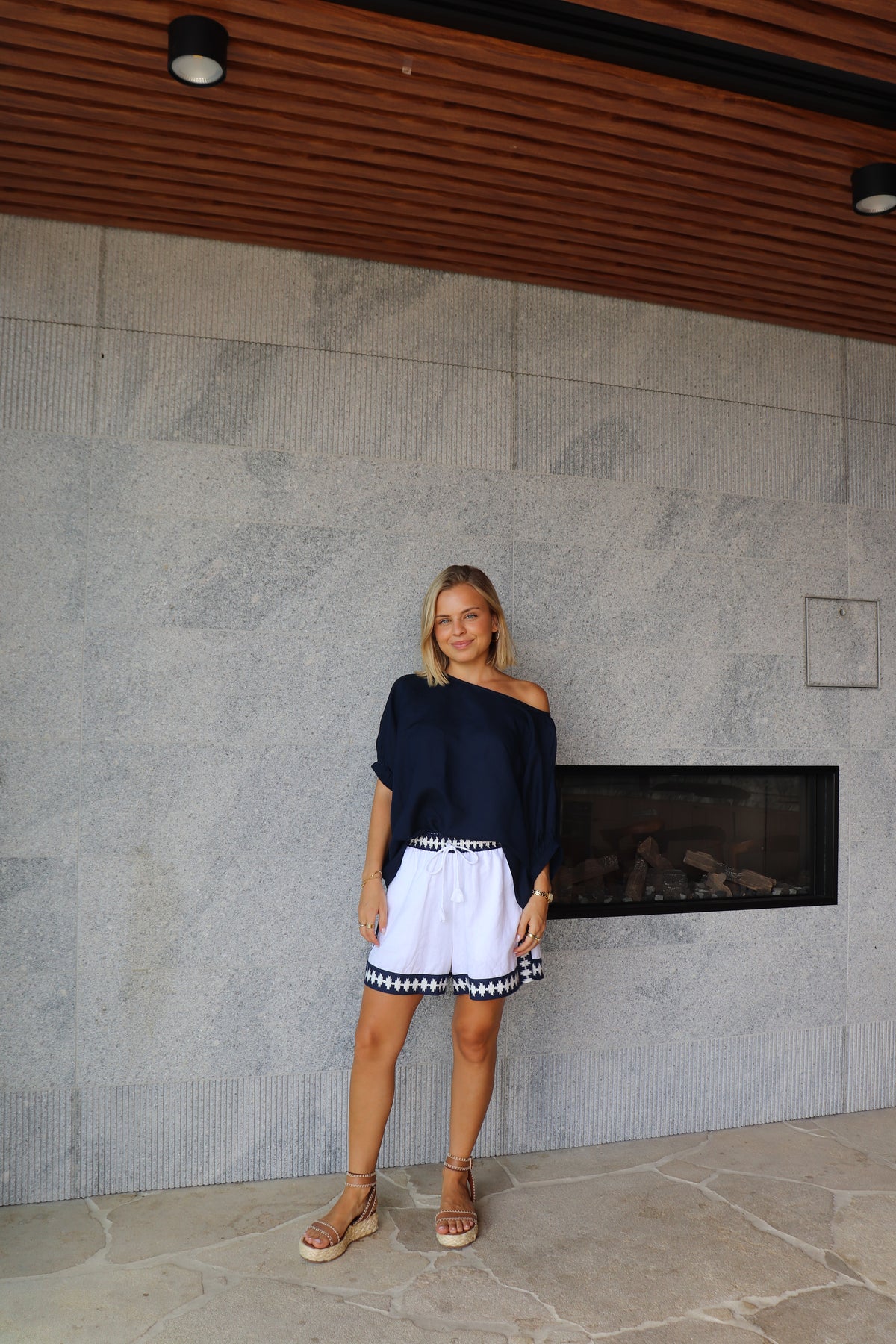 Sabina Top | Navy