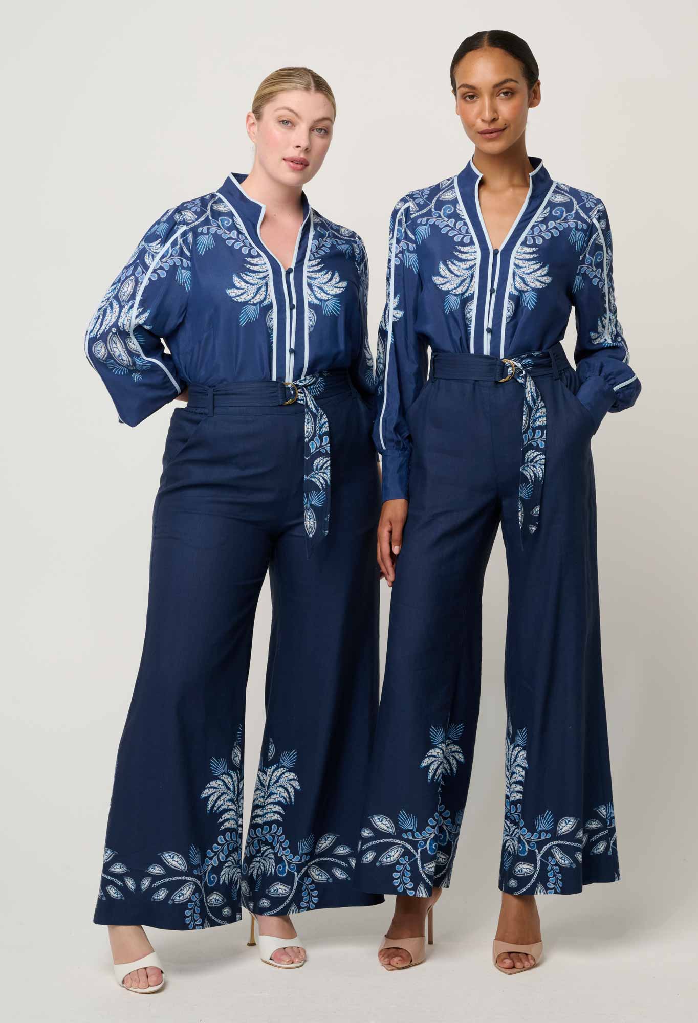 Asher Viscose Faille Shirt in Moonlit Batik