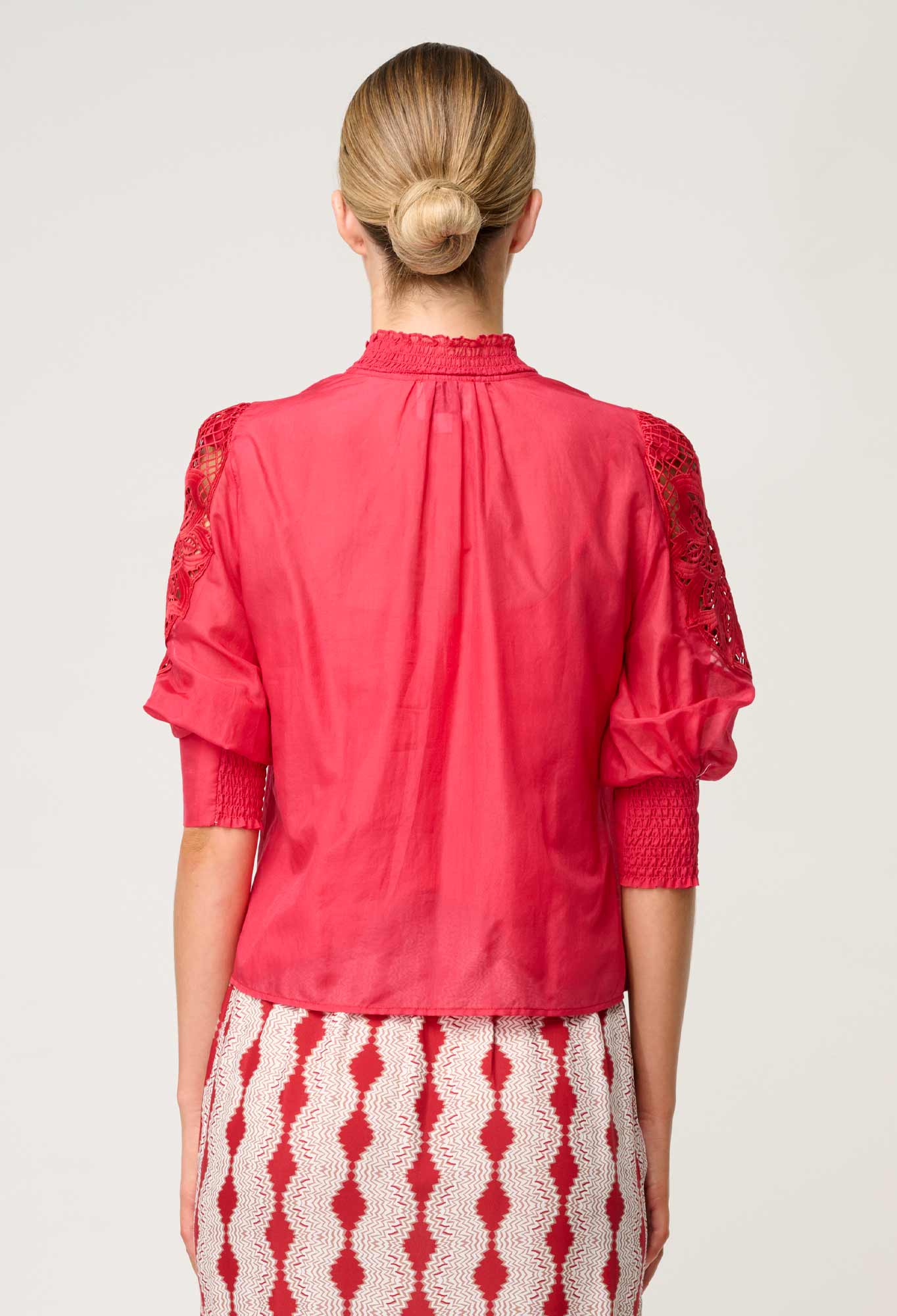 Oleander Blouse in Ruby