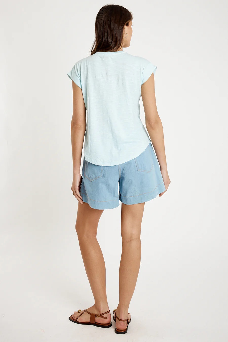 V-neck Tee | Blue