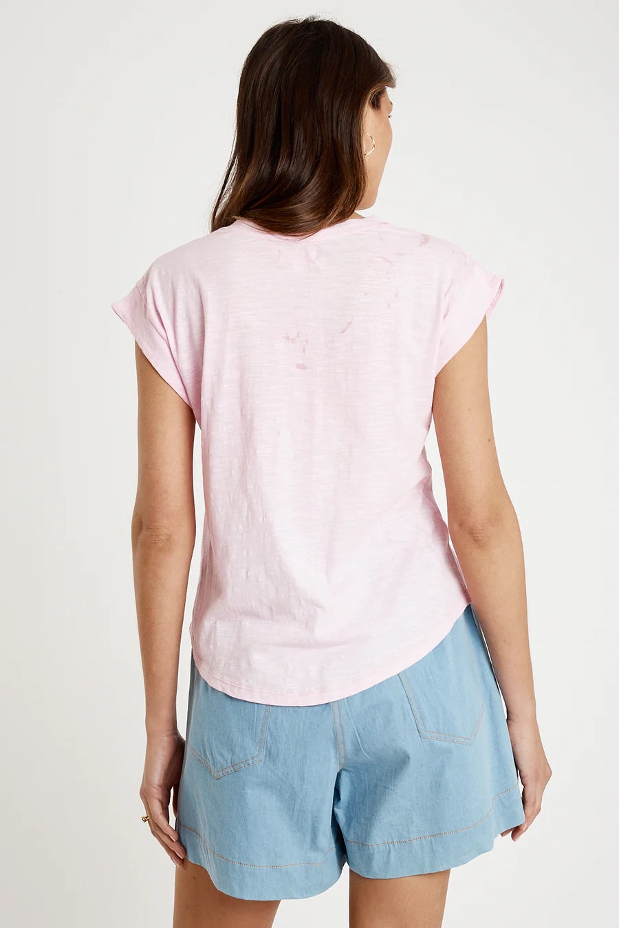 V-neck Tee | Pink