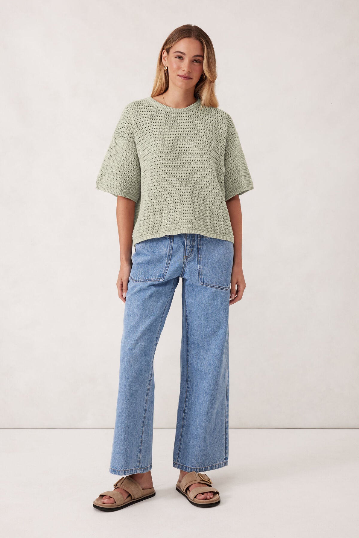 Textured boxy Knit Tee Matcha 1.jpg