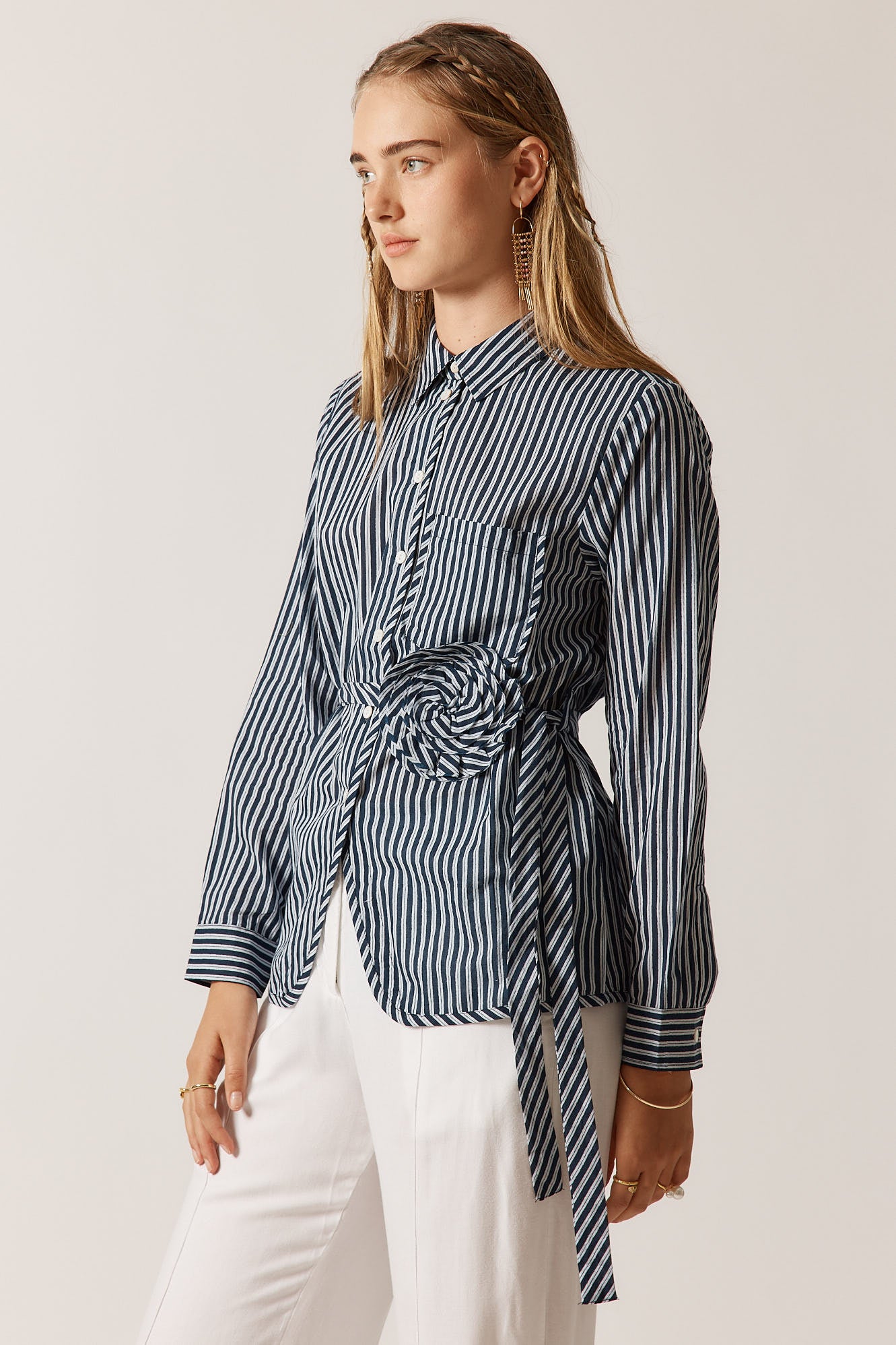 Countryside Rose Top | Blue