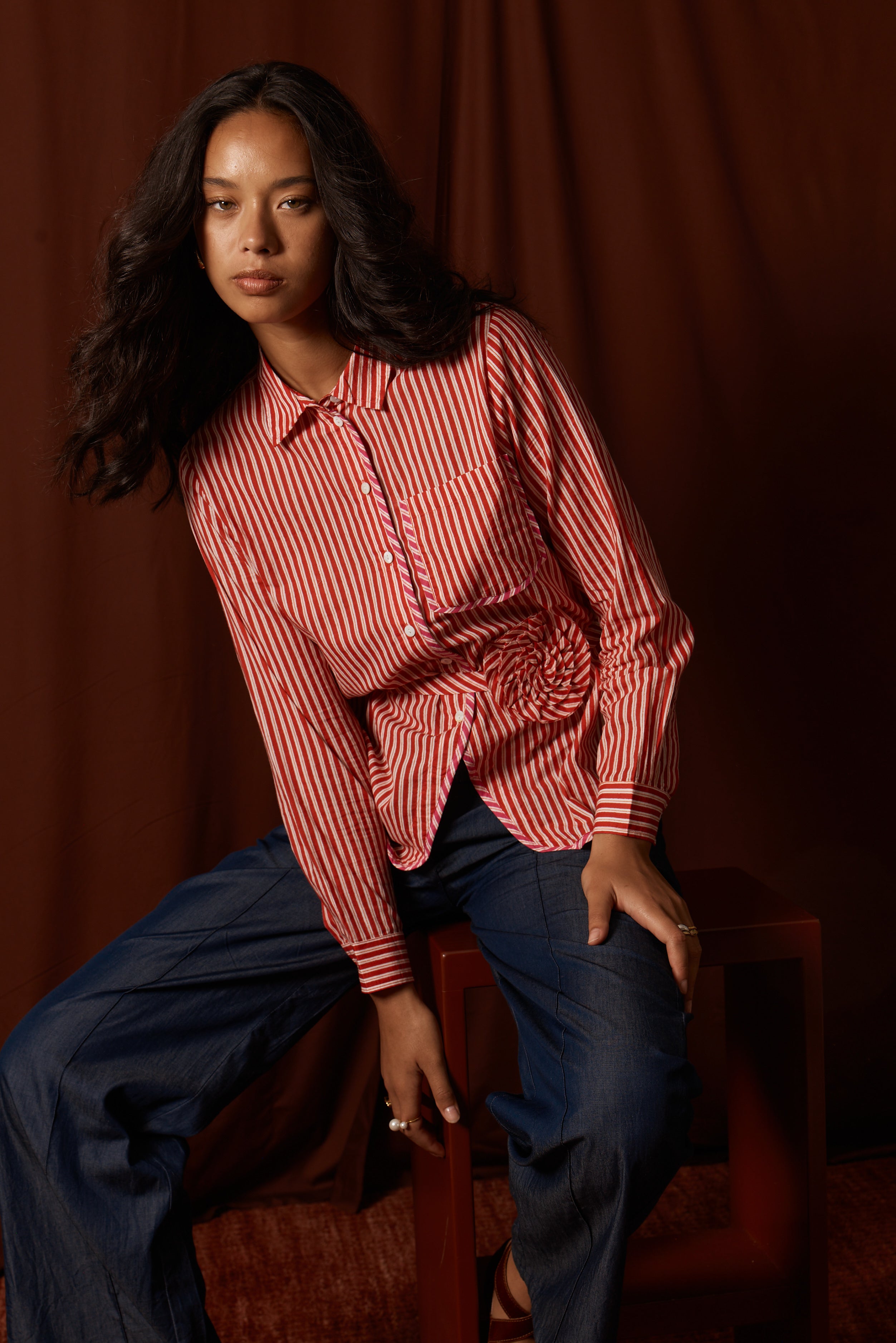 Countryside Rose Top | Red