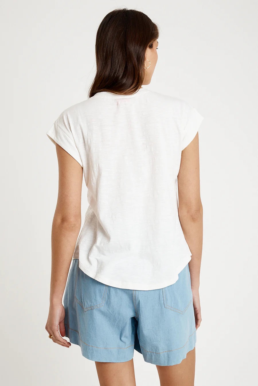 V-neck Tee | White