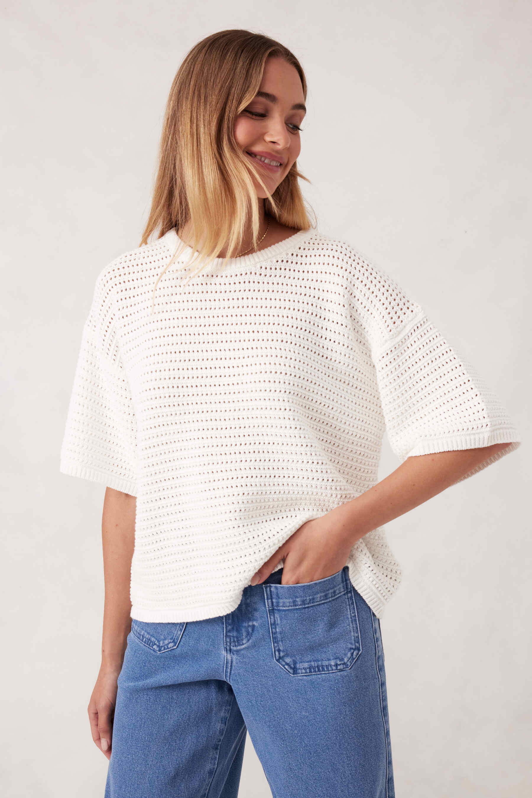 Textured boxy Knit Tee White 2.jpg